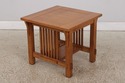 F73465: Arts & Crafts Mission Style Oak 2 Tier End