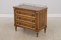 L73502: KARGES French Louis XVI Walnut 3 Drawer Ni