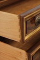 L73502: KARGES French Louis XVI Walnut 3 Drawer Ni