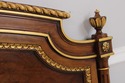 73503: KARGES King Size Walnut Gold Gilt Bed Headb