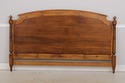 73503: KARGES King Size Walnut Gold Gilt Bed Headb