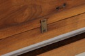 73503: KARGES King Size Walnut Gold Gilt Bed Headb