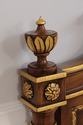 73503: KARGES King Size Walnut Gold Gilt Bed Headb