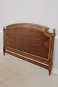 73503: KARGES King Size Walnut Gold Gilt Bed Headb