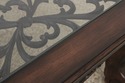 L73511: Large Clawfoot Glass Top Coffee Cocktail T