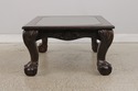 L73511: Large Clawfoot Glass Top Coffee Cocktail T