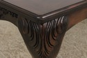 L73511: Large Clawfoot Glass Top Coffee Cocktail T