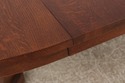 73518: STICKLEY Round Mission Oak Dining Room Tabl