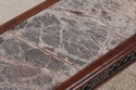 L73525: THEODORE ALEXANDER Marble Top Mahogany Con