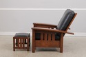 73530: STICKLEY Mission Oak Morris Chair & Matchin