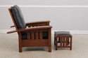 73530: STICKLEY Mission Oak Morris Chair & Matchin