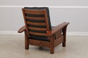 73530: STICKLEY Mission Oak Morris Chair & Matchin