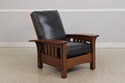 73530: STICKLEY Mission Oak Morris Chair & Matchin