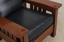 73530: STICKLEY Mission Oak Morris Chair & Matchin