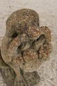 F73534: Vintage Weathered Concrete Garden Dog Stat