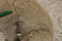 F73534: Vintage Weathered Concrete Garden Dog Stat