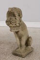 F73534: Vintage Weathered Concrete Garden Dog Stat