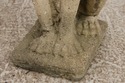F73534: Vintage Weathered Concrete Garden Dog Stat
