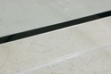 F73535: Mid Century Modern Lucite Base Glass Top C