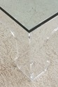 F73535: Mid Century Modern Lucite Base Glass Top C