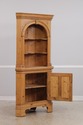 L73540: Chippendale Scrub Pine Corner Cupboard Chi