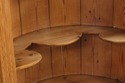 L73540: Chippendale Scrub Pine Corner Cupboard Chi