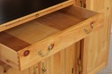 L73541: Chippendale Distressed Washed Pine Bar Cab