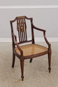 L73558: Pair of Vintage Adams Style Painted Arm Ch