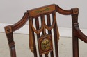 L73558: Pair of Vintage Adams Style Painted Arm Ch