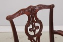 73562: Set Of 8 BAKER Chippendale Mahogany Dining 