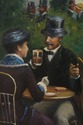 F73568: Large French Artist Signed Oil Painting On