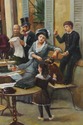 F73568: Large French Artist Signed Oil Painting On