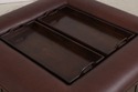 73579: LILLIAN AUGUST By DREXEL Leather Coffee Tab