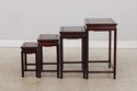 73587: Vintage Chinese Set of 4 Stack Rosewood Nes