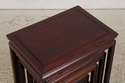 73587: Vintage Chinese Set of 4 Stack Rosewood Nes
