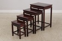 73588: Vintage Chinese Rosewood 4 Stack Nesting Ta