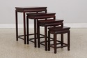 73588: Vintage Chinese Rosewood 4 Stack Nesting Ta