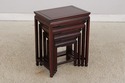 73588: Vintage Chinese Rosewood 4 Stack Nesting Ta