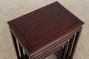 73588: Vintage Chinese Rosewood 4 Stack Nesting Ta