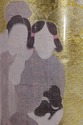 F73589: Pair of Chinese Eglomise Glass Canister La