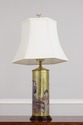 F73589: Pair of Chinese Eglomise Glass Canister La