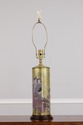 F73589: Pair of Chinese Eglomise Glass Canister La
