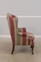 73594: Queen Anne Upholstered WIng Chair w. Down C