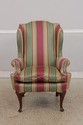 73594: Queen Anne Upholstered WIng Chair w. Down C