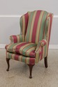 73594: Queen Anne Upholstered WIng Chair w. Down C