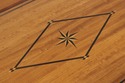 L73609: JOHN WIDDICOMB Marquetry Inlaid Serving Ba