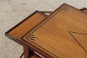 L73609: JOHN WIDDICOMB Marquetry Inlaid Serving Ba