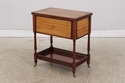 L73609: JOHN WIDDICOMB Marquetry Inlaid Serving Ba