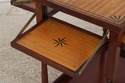 L73609: JOHN WIDDICOMB Marquetry Inlaid Serving Ba