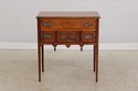 L73610: Burl Elm Inlaid Serving Table or Console